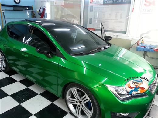 Seat Leon Metalik Yeşil Kaplama