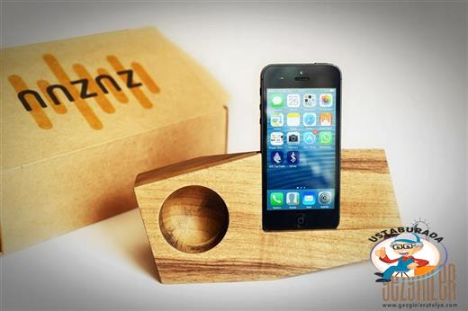 Ahşap Telefon Standı
