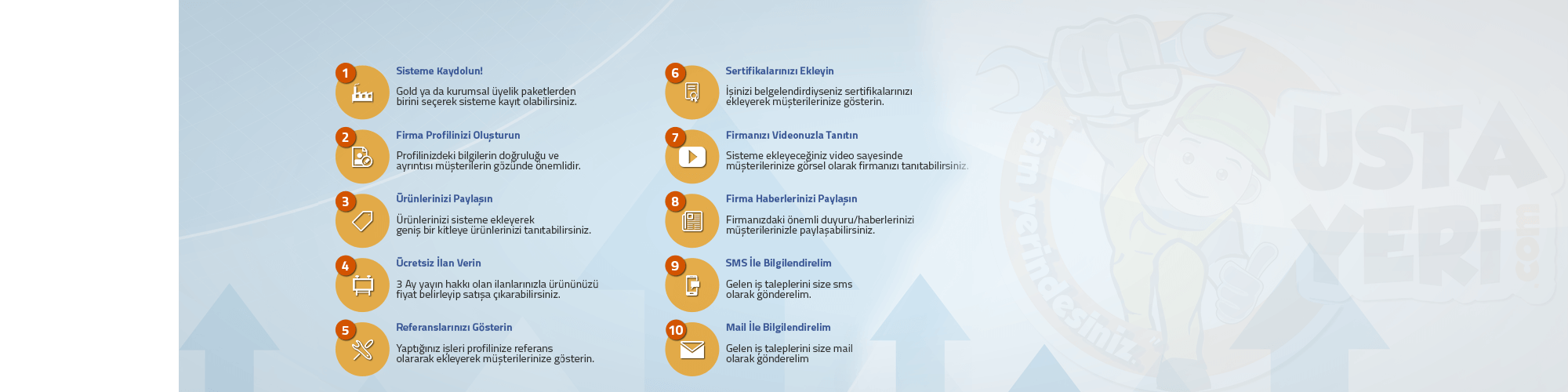 Türkiye´nin her bölgesinde Ustaburada.com