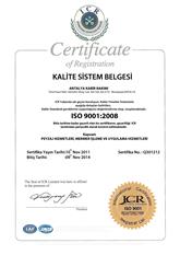 İso Kalite Belgesi